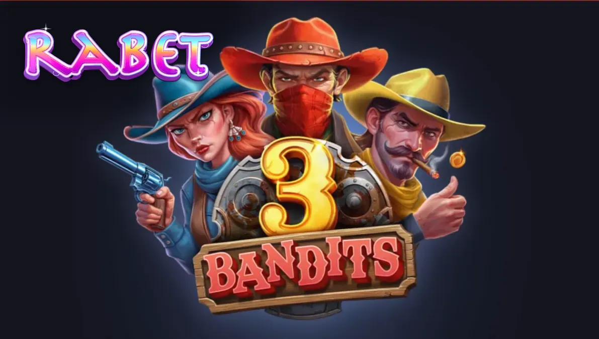 3 Bandits slot game reels na may Wild West theme